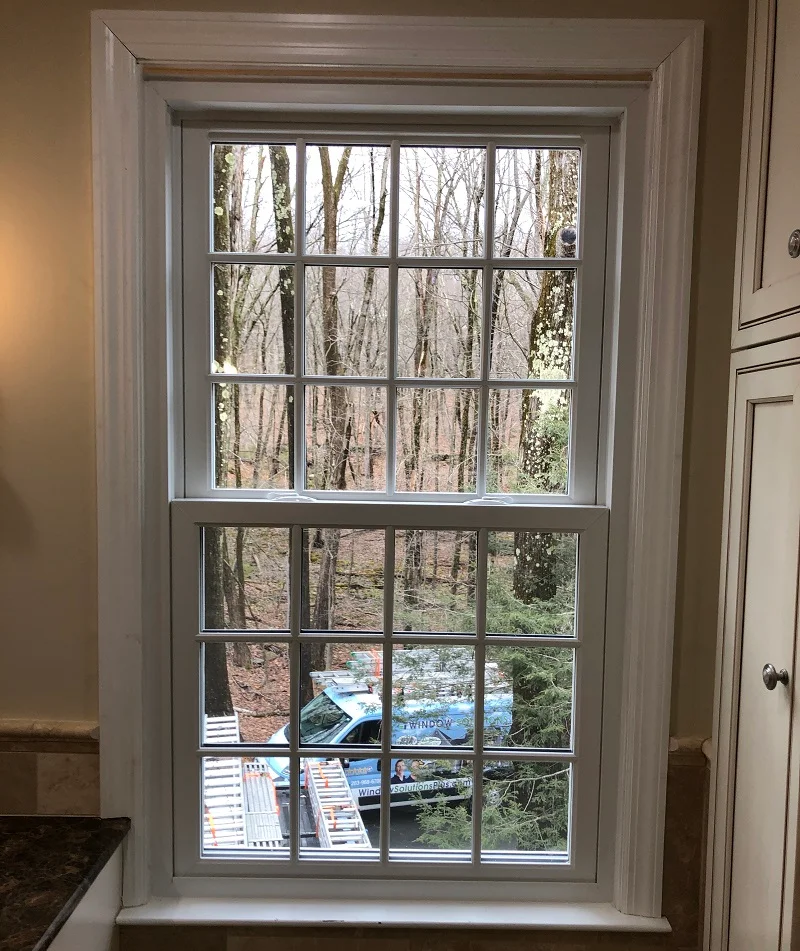 SDL grids on a Harvey Tribute double hung window